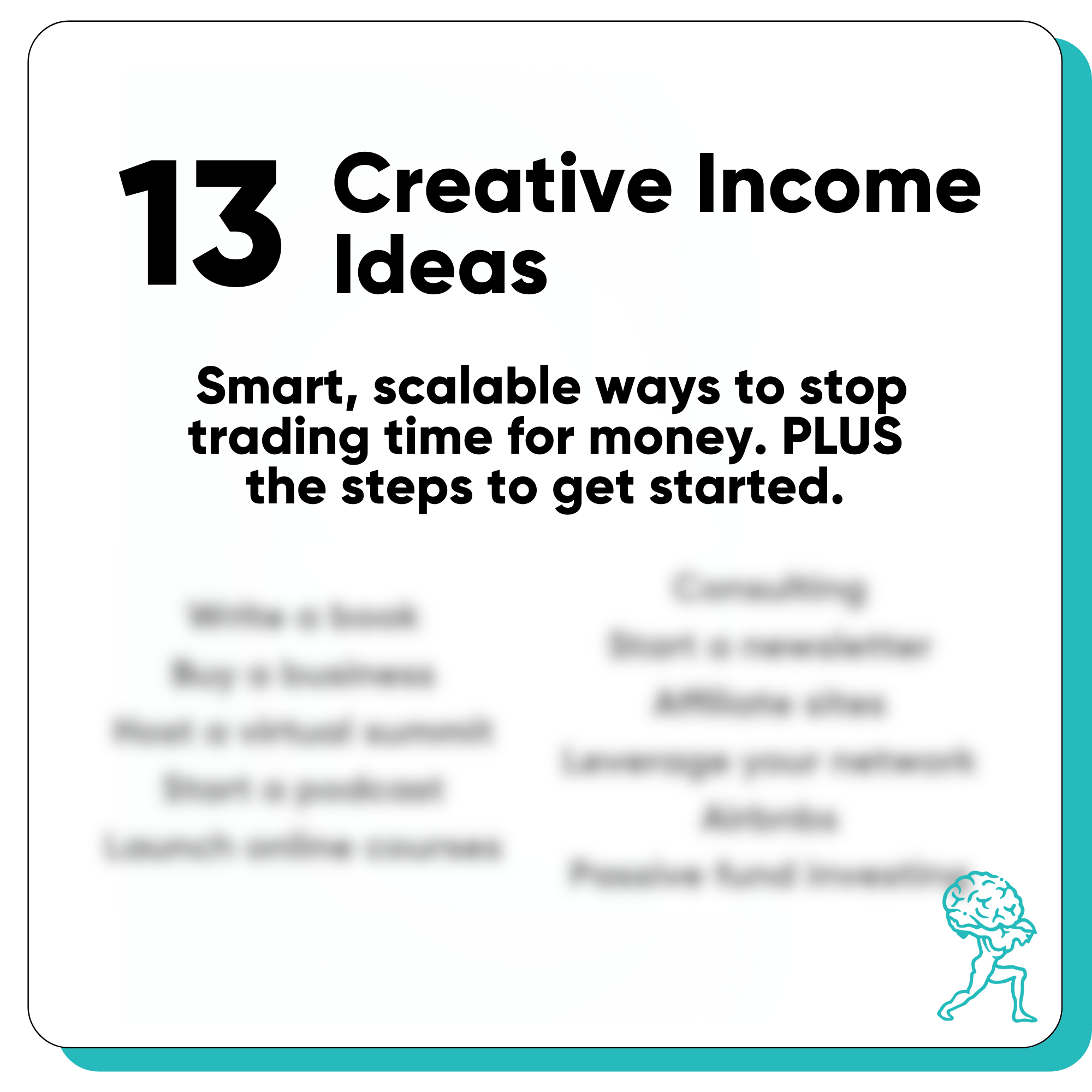 13 creative income ideas