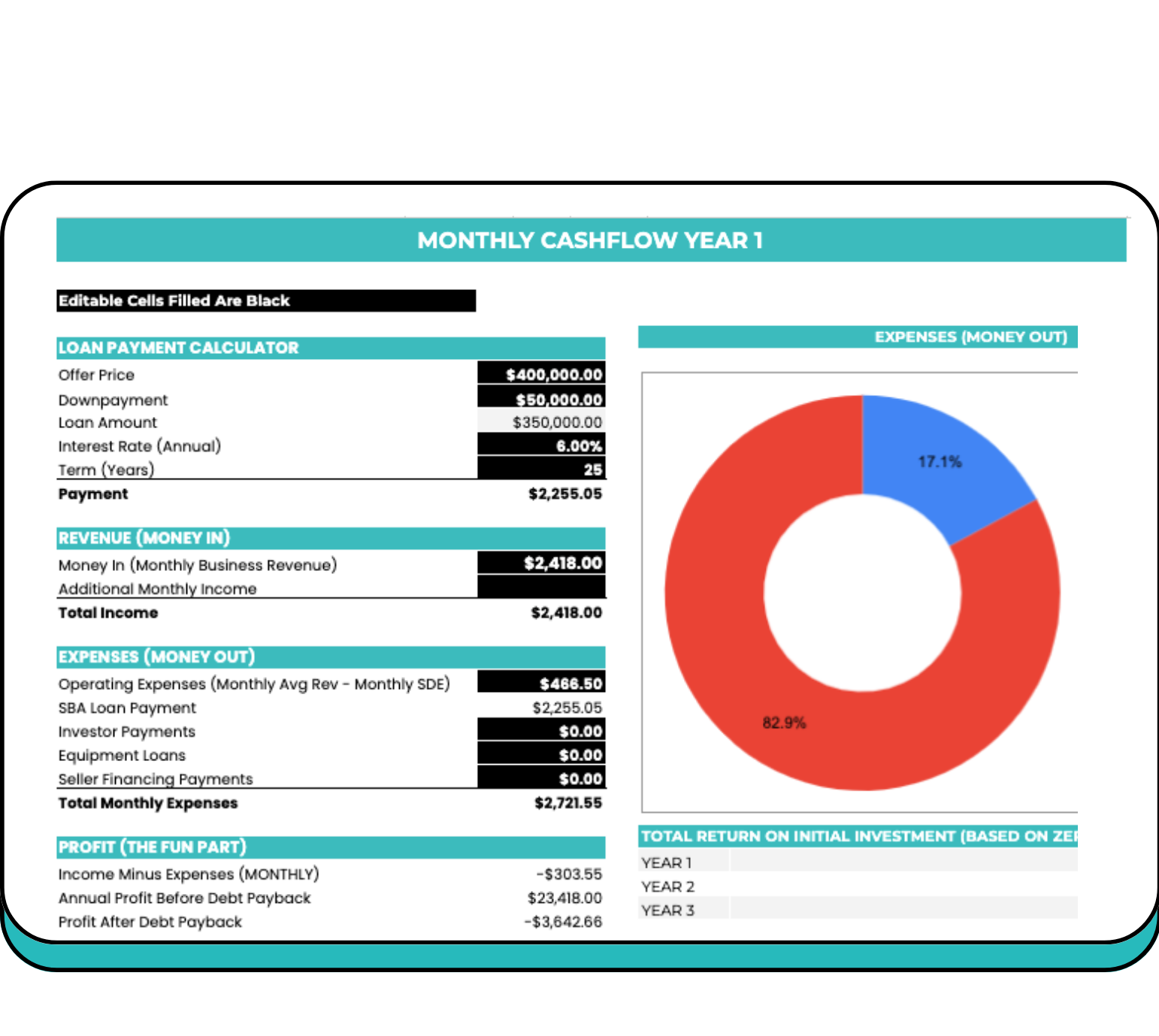 Deal Review Calculator preview